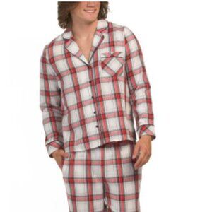 NWT PETIT LEM Men's Classic Plaid Flannel Pajama Set Size M
